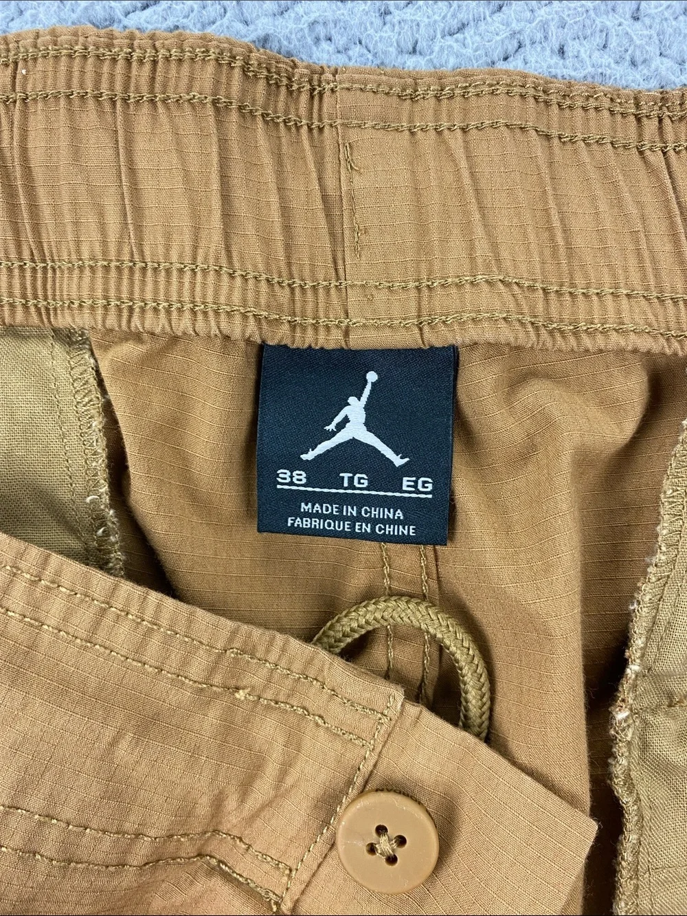 Nike Men Air Jordan City Jogger Pants Cuffed Elastic Ripstop Stretch  | Size: 38